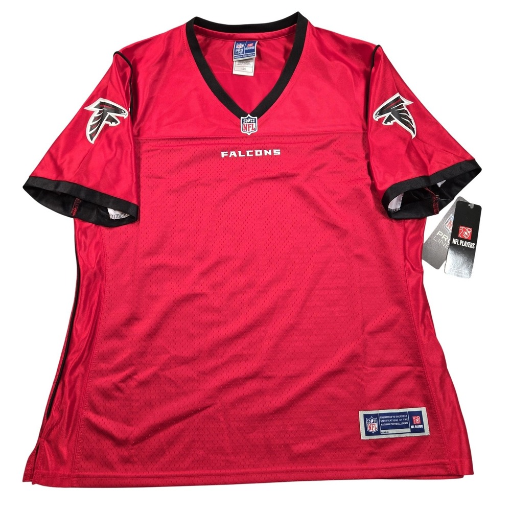 Atlanta Falcons‎ Jersey Womens Large Red Black NFL Football NFL Pro Line Blank